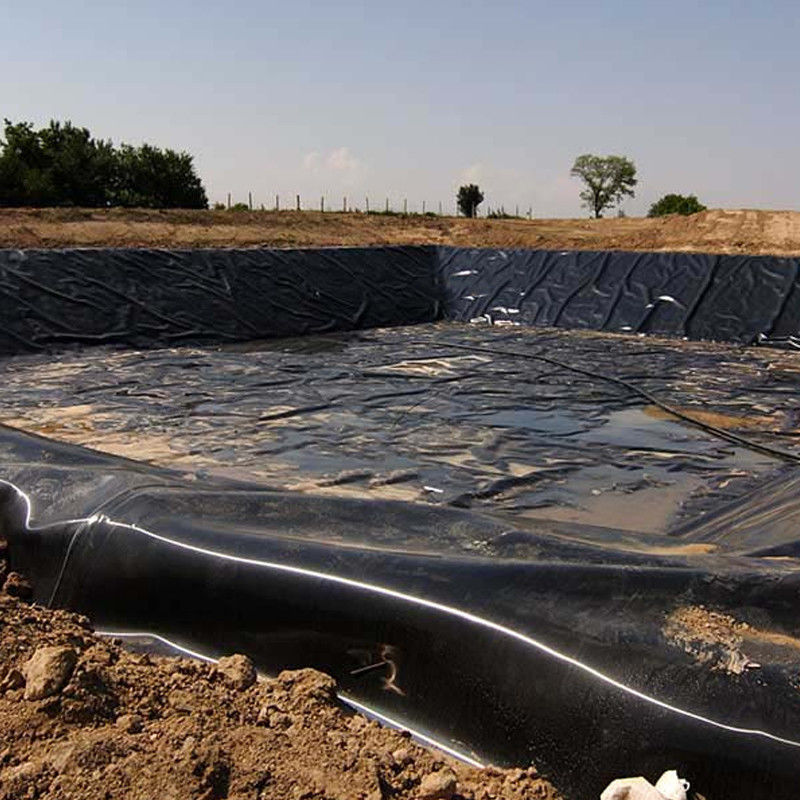 Không thấm tia UV chống lại HDPE Geomembrane Pond Liner cho nuôi trồng thủy sản Nông nghiệp Đập bãi rác Chăn nuôi cá Biodigester khai thác mỏ