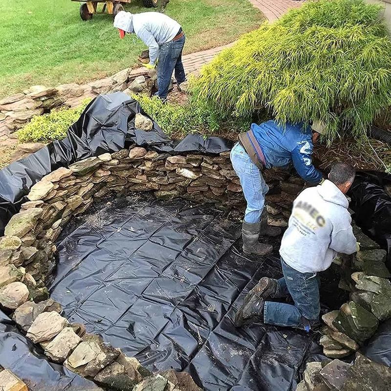 Geomembrane Pond Liner 0,5mm 1MM 1,5mm 2mm HDPE LDPE LLDPE PVC EVA GeoMbrane Pond Liner