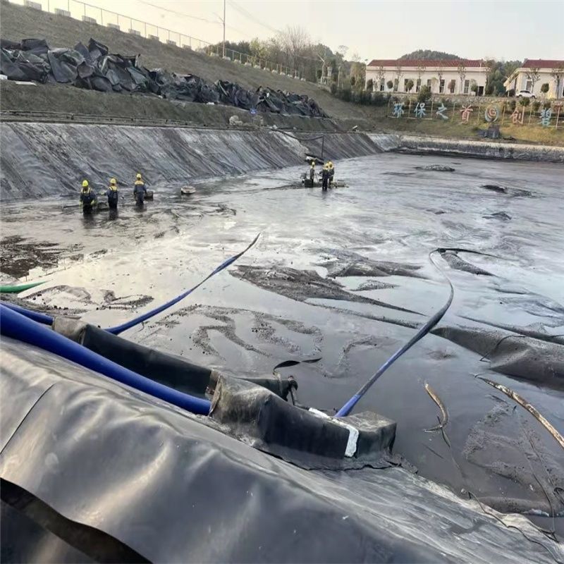HDPE bền Đen Geomembrane Pond Liner 0.5mm ≈ 2mm cho bể cá tròn, bể nước nuôi trồng thủy sản và ứng dụng chống nước đập
