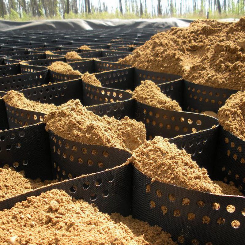 Lưới địa kỹ thuật polyester cường độ cao một chiều để gia cố đất, hỗ trợ Geocell và các ứng dụng kỹ thuật dân dụng khác nhau, Bền, Đáng tin cậy và Có sẵn