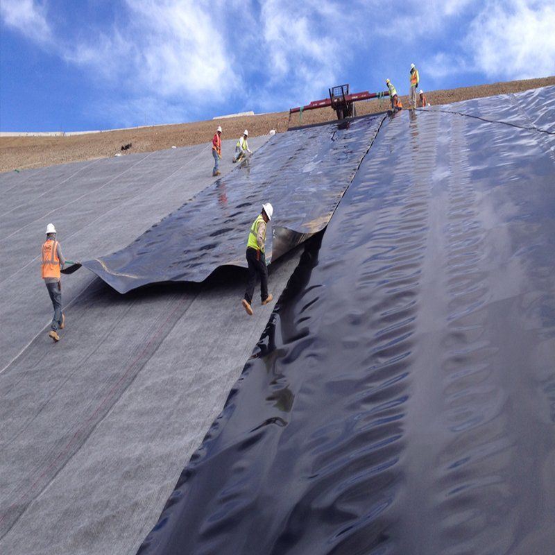 Sản xuất thủy sản Sản xuất nuôi cá Geomembrane chống nước HDPE Geomembrane Liner ️ Rào cản chống nước cho đập, trang trại nuôi cá, ao, hồ bơi, bể chứa