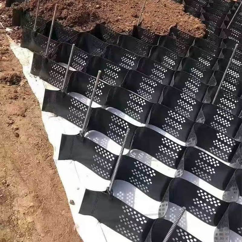 Ô lưới địa kỹ thuật HDPE cho xây dựng đường, ổn định nền đường và hỗ trợ tải, ổn định sỏi, lưới ổn định HDPE