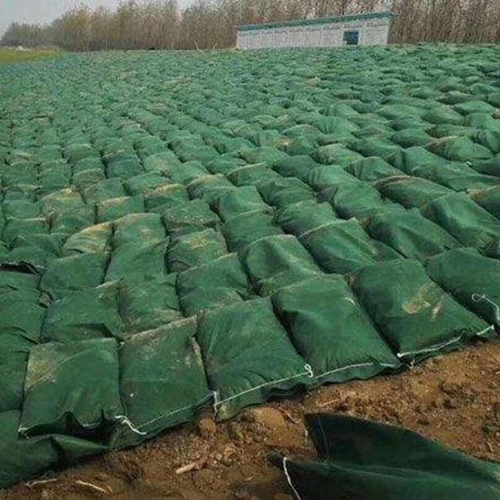 Túi địa kỹ thuật môi trường cao cấp Geobag PP Pet Vải địa kỹ thuật không dệt Dệt màu trắng Geobag