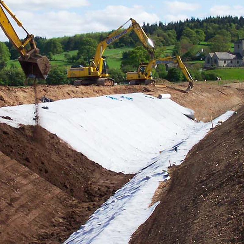 PET/PP Spunbond Nonwoven Fabric Geotextile cho hồ chứa hồ nhân tạo dung dịch hồ bơi bãi rác lọc cô lập