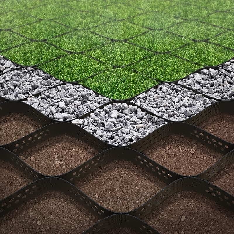 Ô địa kỹ thuật HDPE bền bỉ Bề mặt nhẵn Ô địa kỹ thuật HDPE cho Đường lái xe Kiểm soát xói mòn cho Mái dốc Hỗ trợ tường chắn
