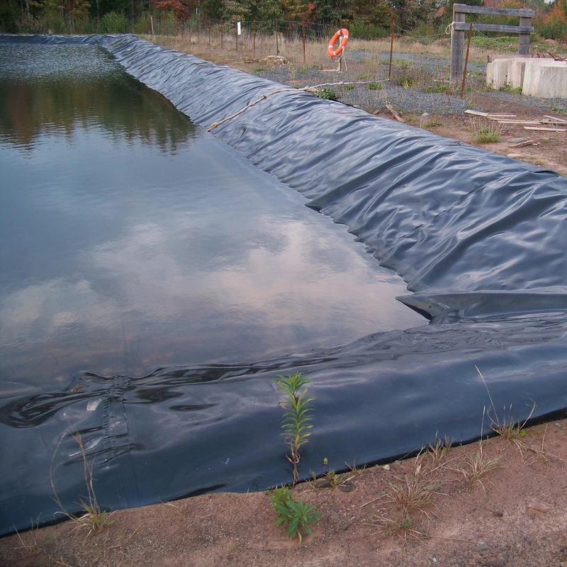 Agricultural Waterproof Geomembrane Pond Liner 1mm Geomembrane Pond Liner 0.75mm-1.5mm PVC Polyethylene Anti-UV Plastic Geomembrane Pond Liner PE Material
