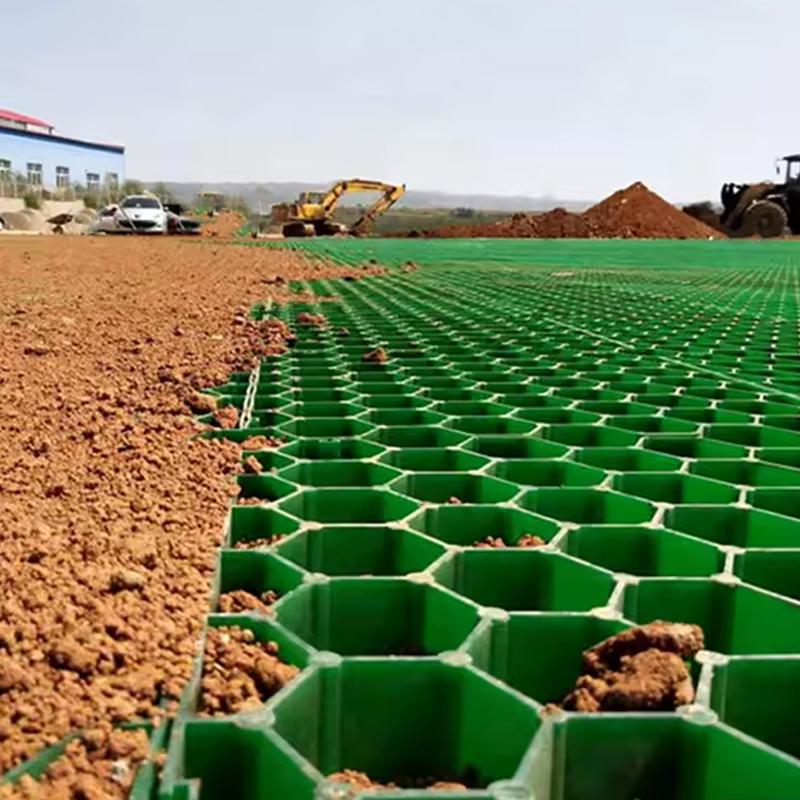 Plastic Grass Grid Paver HDPE Paving Gravel Grids for Parking Lot Honeycomb Paver Soil Stabilizer Driveway Durable Landscape Turf Dam Planting Fire Exit