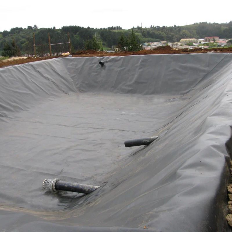 Hard Black Liner Hdpe Waterproof Pond Liner Geomembrane Polyethylene Giá nhà máy để bán