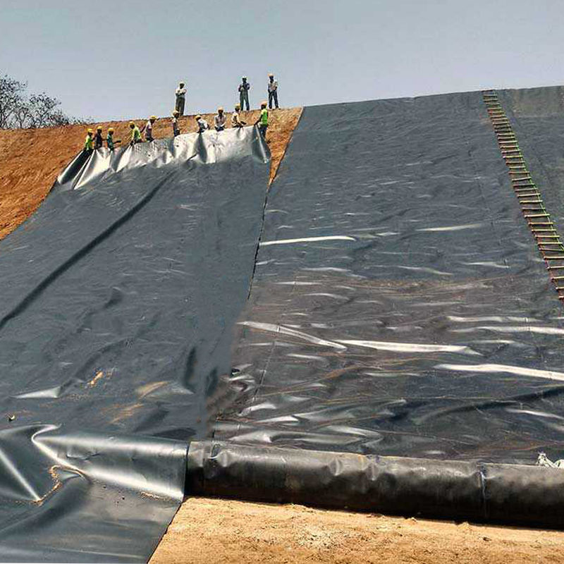 0.3mm/0.4mm/0.6mm/0.75mm/1mm/1.4mm/1.5mm 20mil 30mil 40mil HDPE Geomembrane Pond Liner / Geomembrane Nhà sản xuất Nhà phân phối giá