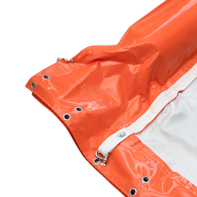 Lớp rèm bùn nổi Kiểm soát ô nhiễm nước Oil Boom PVC Thấm nước Lớp rèm bùn nổi